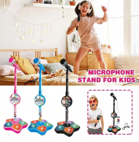 Kids Karaoke Machine With Microphone Stand