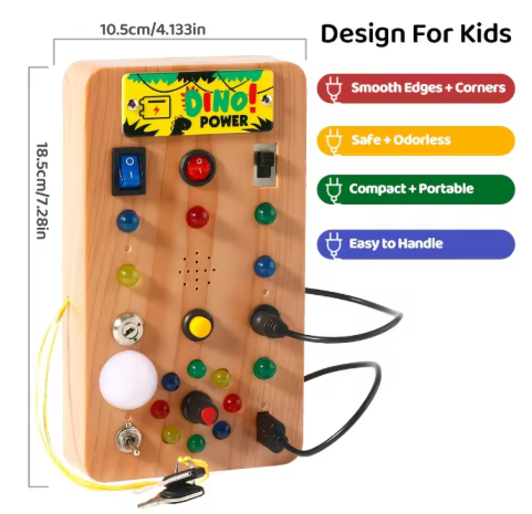 BrightMind LED Busy Board- TheFamilysplace™