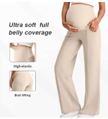 ComfortFit™ High-Waist Maternity Wide-Leg Pants