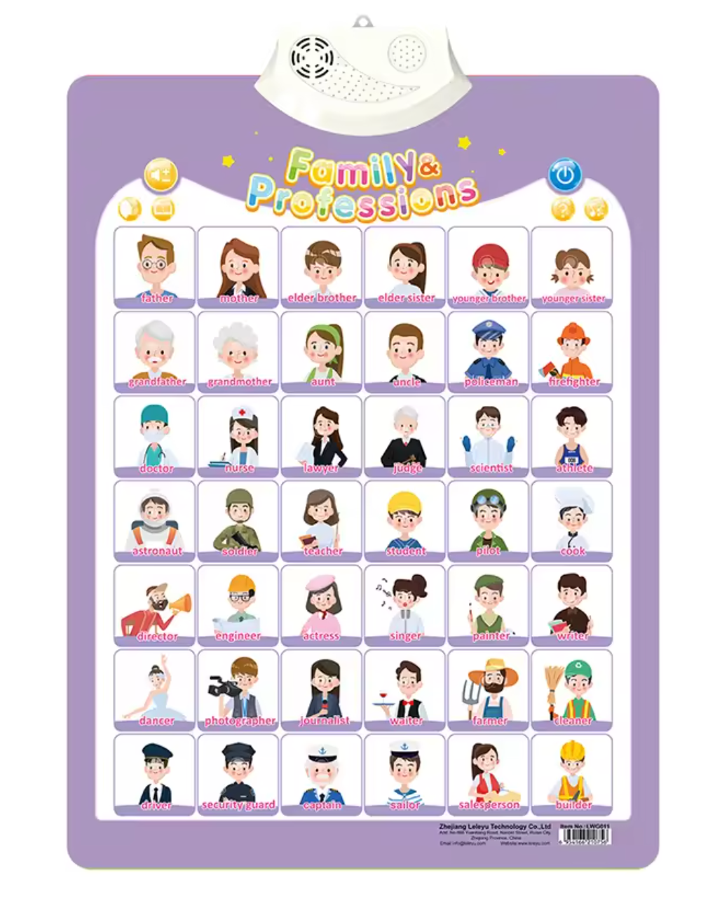 SmartTalk Interactive  Learning Poster - Familysplace™