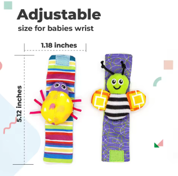 RattlePals Hand & Foot Rattle Set