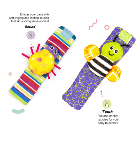 RattlePals Hand & Foot Rattle Set