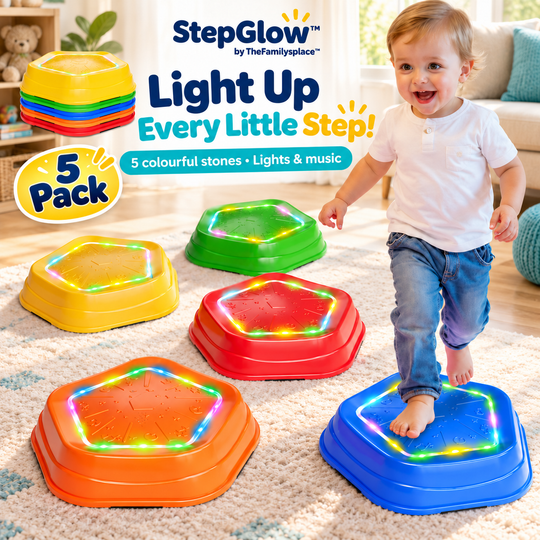 StepGlow™ Light & Music Balance Stones — 5-Piece Set