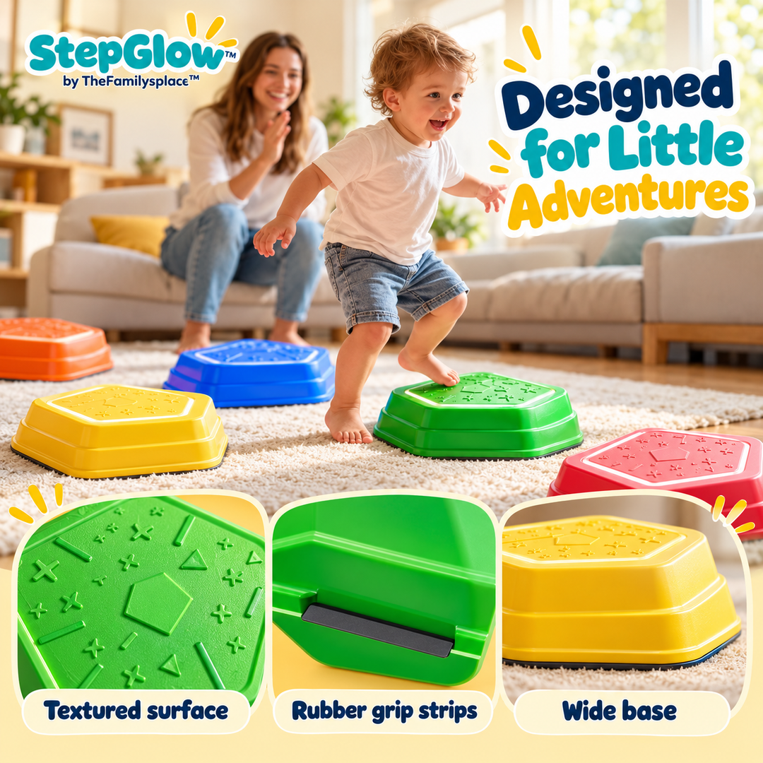 StepGlow™ Light & Music Balance Stones — 5-Piece Set