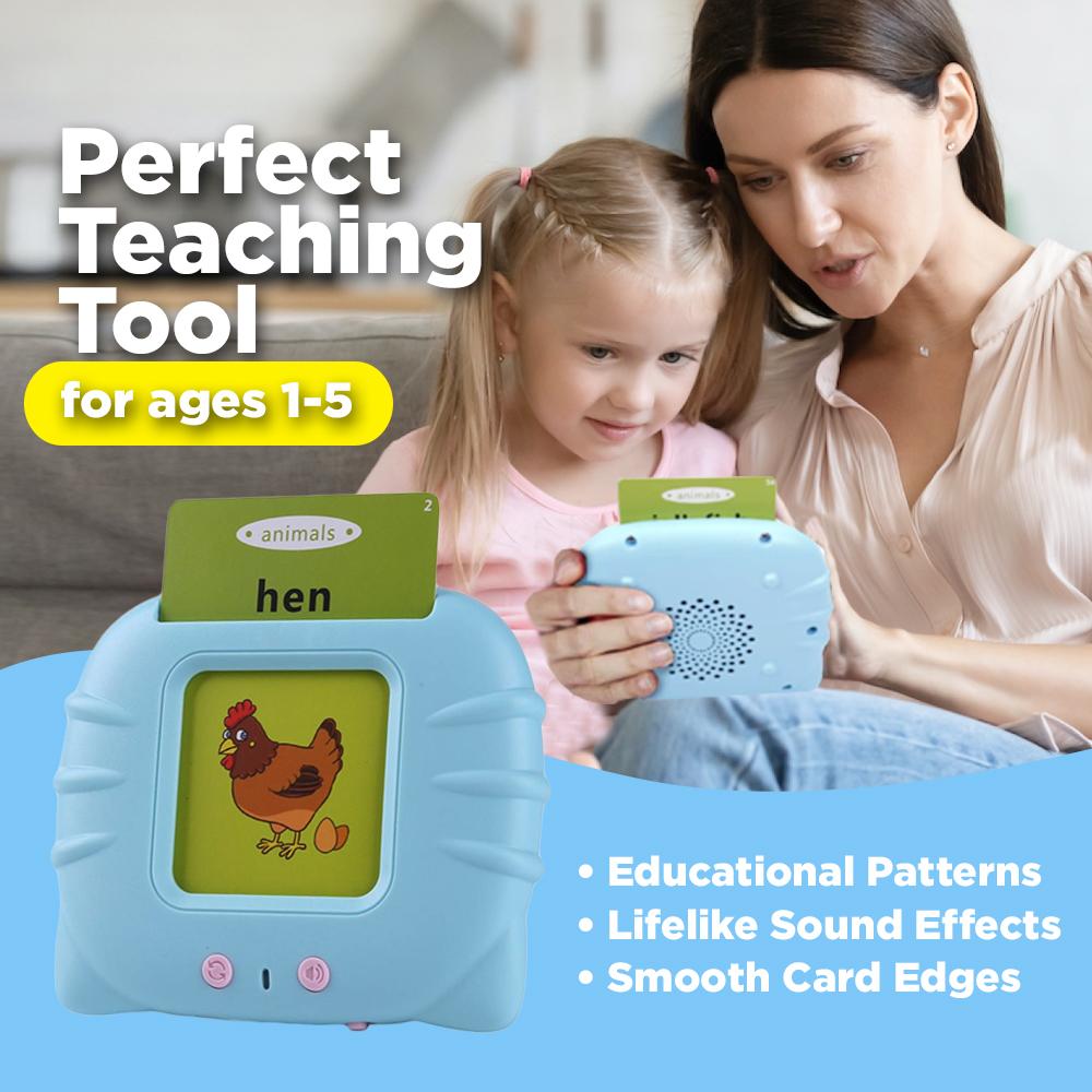 Kid Learning Device Audible Educator - Early Educational Device + Flashcards (224 CARDS ...